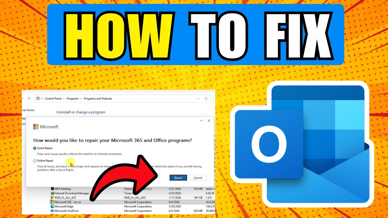 How To Fix Outlook Error When Logging In (2026) (Best Method 