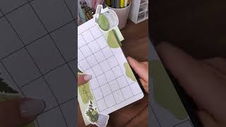 Make my mini calendar with me 💫 September fall organising #asmr #stationery