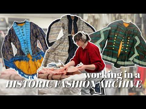 day in the life of a fashion historian working in a fashion archive!