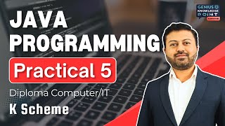 Java Arrays & Vectors with Methods | Practical No. 5 | Diploma Computer/IT Semester 4