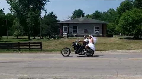 Harley Davidson Bride & Groom