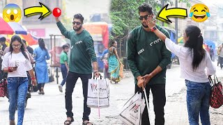 Throwing Water Balloon with Twist Prank | Prakash Peswani Prank |