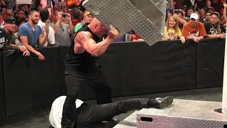 P2Signature Du Contrat Entre Seth Rollins Et Brock Lesnar Pour Battlegroundraw,13 Juillet 2015 Vf