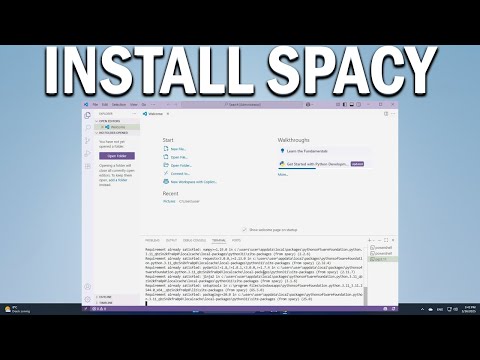 How To Install SpaCy for Python in VS Code NLP & Text Processing