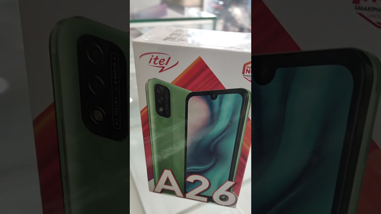 ITEL A26(5.7) HD+ Waterdrop Display Speedy Face Unlock 🔓 3020mAh Battery 5mp AF Dual Rear camera 📷
