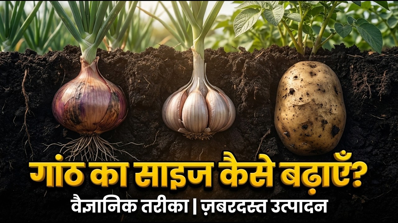 70% किसान आलू-प्याज में फेल क्यों होते हैं? कंद का साइज 2 गुना करने का सीक्रेट फॉर्मूला 🧅🧄