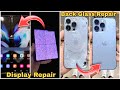 Samsung z fold broken screen replacement  restoring cracked iphone back glass  how to repair