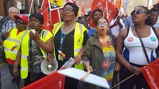 Barts Trust NHS workers striking against Low Pay