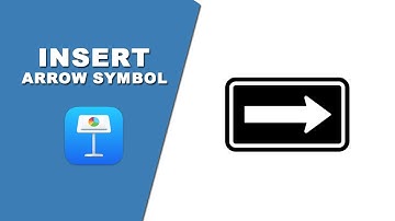 How to insert arrow symbol in Apple Keynote