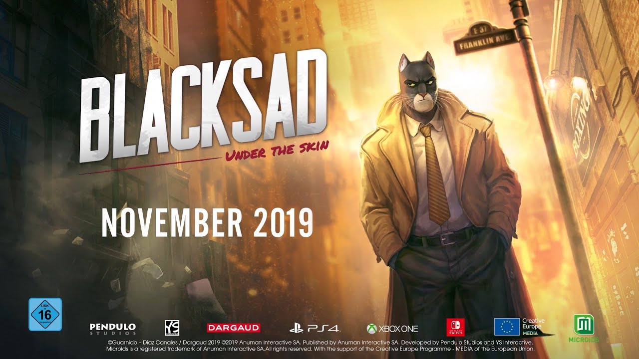 Blacksad: Under the Skin - Jogo será lançado em 2019 para o PS4