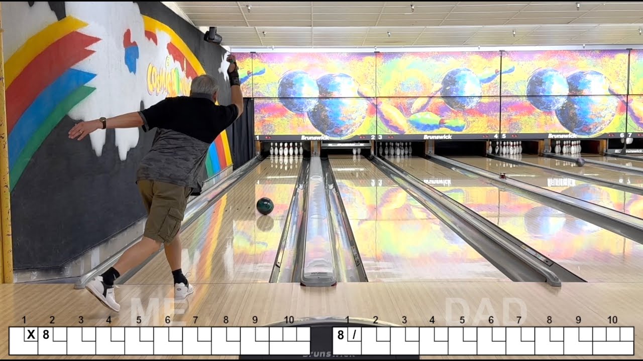 2 Handed vs. 1 Handed Bowling Match (Best Pinfall In 3 Games Wins)
