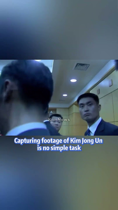Capturing footage of Kim Jong Un is no simple task  #kimjongun #northkorea