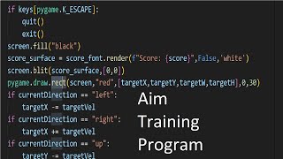 Aim Trainer Program | Python