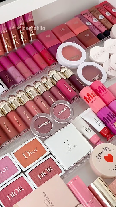 Let’s organize my blush collection🌸✨ part II #makeupcollection #makeup #organization #asmr #shorts