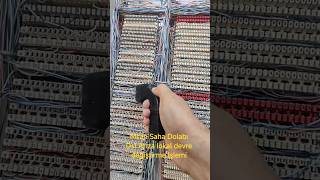 Msan Saha Dolabı Dsl Arıza lokal devre değiştirme işlemi #turktelekom #fiberoptics #fiber