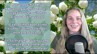 Proverbs 6:9-11 KJV Scripture Song - Slothful, Diligent