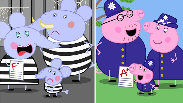 George Family Police vs Edmond Family Thief - Peppa Funny Animation