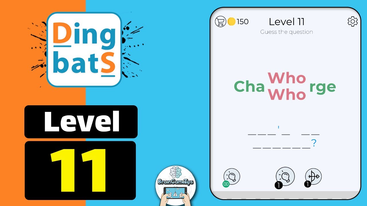 Dingbats - Word Games & Trivia - Level 11 Cha Who Who Rge Answer
