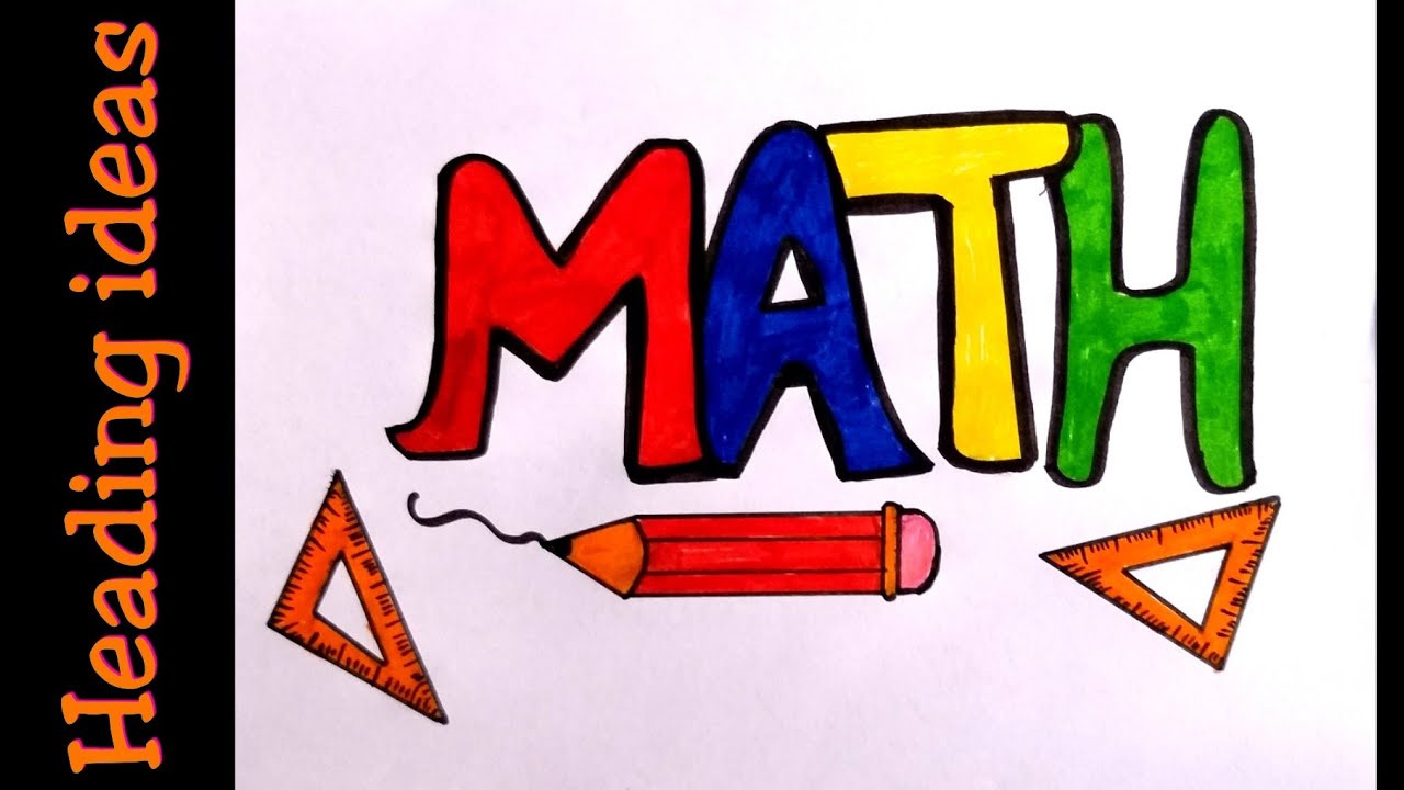 Math heading idea for school projects|how to write math in projects ...