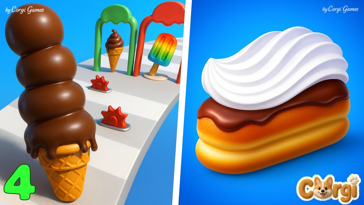 Stacky Ice Cream Inc.VS Perfect Cream EP4 - Satisfying SpeedRun Gameplay Walkthrough 