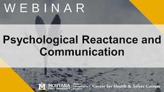 Exploring Psychological Reactance