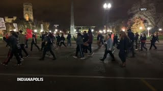 Protests after IN grand jury decision in shooting
