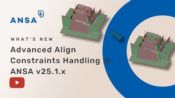 Advanced Align Constraints Handling in ANSA v25.1.x
