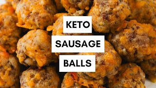 Keto Sausage Balls Recipe | Keto Appetizer or Breakfast