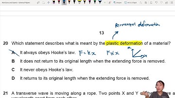 MJ20 P12 Q20 Plastic Deformation Statements | May/June 2020 | CAIE A Level 9702 Physics