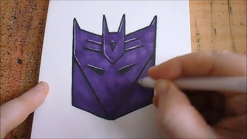 How To Draw A Transformers Decepticon Logo