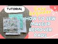 How to sew reusable Make-up remover pads. Easy beginner projects. Quick gifts to sew