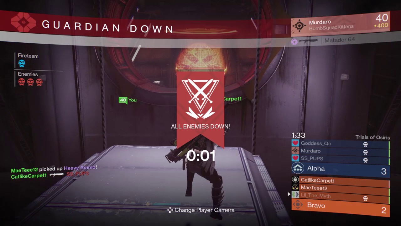 Carry VS Not Carry?! - SS_Pups & Murdaro VS Lil_The_Myth & Catlikecarpet - Destiny Trials of Osiris