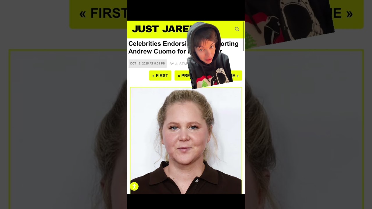 Так называемая «комик» и «феминистка» Эми Шумер рекламирует голосование за Эндрю Куомо