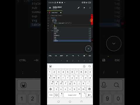 HTML Tutorial - Coding with Phone for beginners 04 - Your First webpage