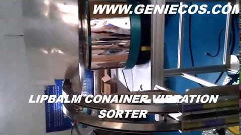 VIBRATION SORTER FOR LIPBALM PRODUCTION LINE