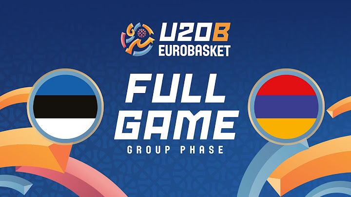 Group Phase | Estonia v Armenia | Full Basketball Game | FIBA U20 EuroBasket 2025 Division B
