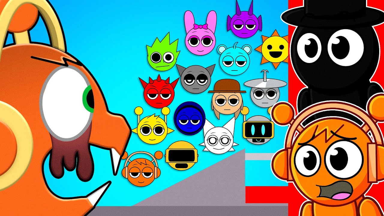 20 SPRUNKI vs PHASE 2 OREN!! (Marble Race)