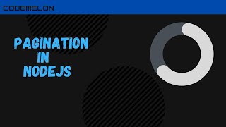 Pagination in 2 mins || Nodejs || for beginners #codemelon #nodejs