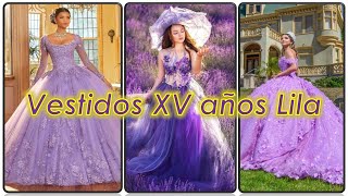 Vestidos para XV años color lila #belleza #moda #fama #xvaños #modafemenina #fashion #fashiontrends