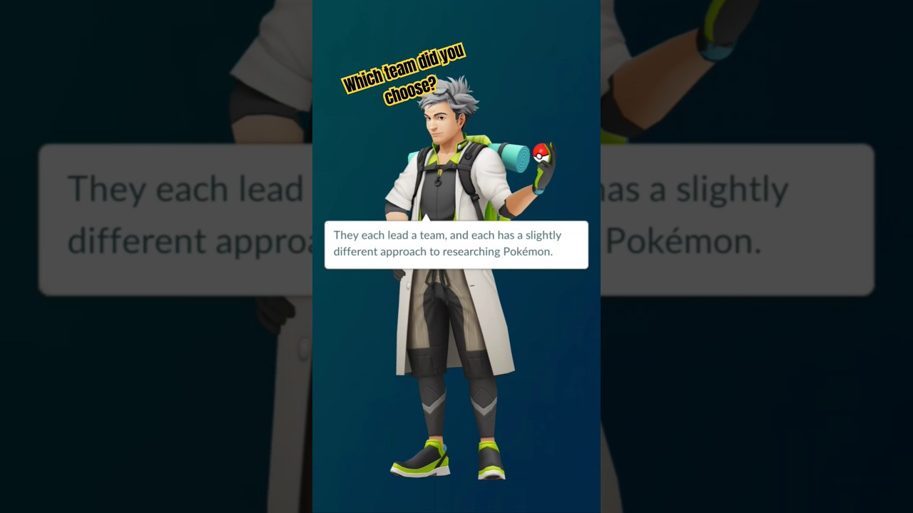 Which team did you choose? 