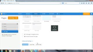 Weebly Tutorial - Making Pages and sub pages