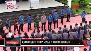 BAWA MISI KEMAJUAN PERTANIAN, KONTINGEN SIDRAP DILEPAS MENUJU PENAS KTNA GORONTALO