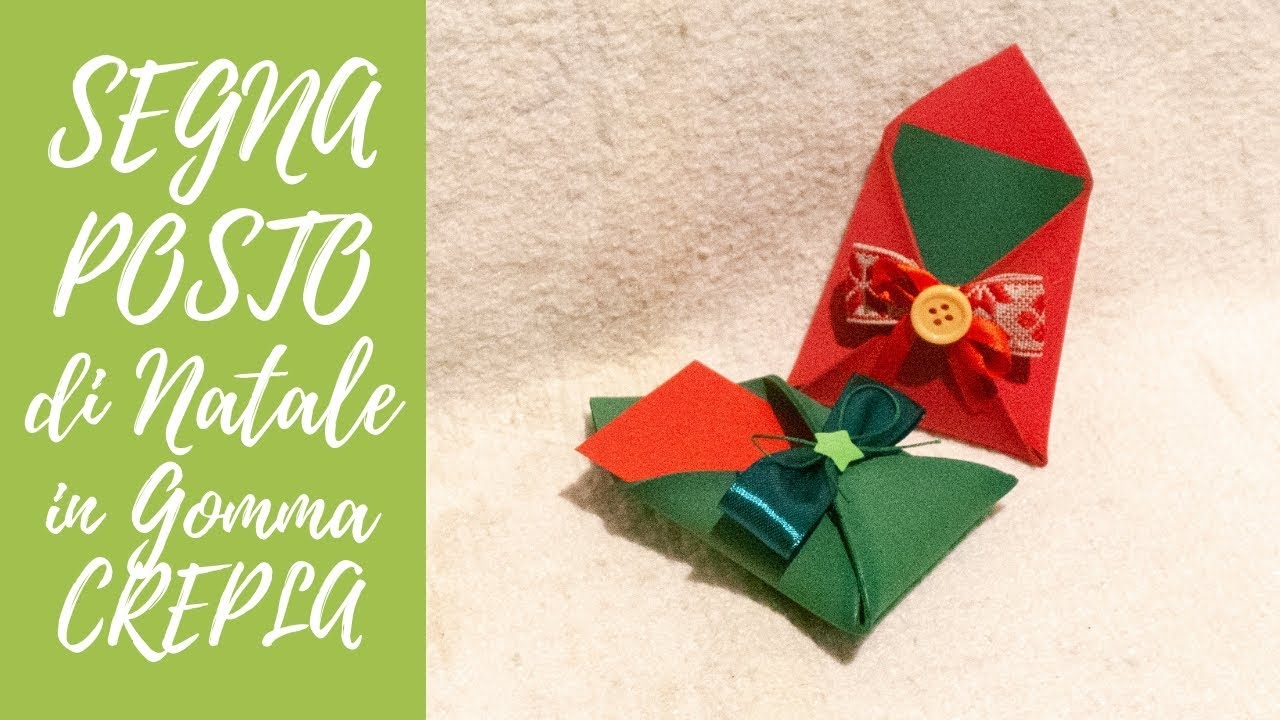 Segnaposto Natalizi Origami.Tutorial Segnaposti Lettera Natalizi In Gomma Crepla Eng Subs Diy Fommy Christmas Place Card Youtube