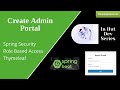 Create Admin Portal with Spring Security