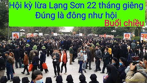 toàn cảnh hội 22 tháng giêng 2021 tại công viên Hoàng Văn Thụ Lạng Sơn, buổi chiều