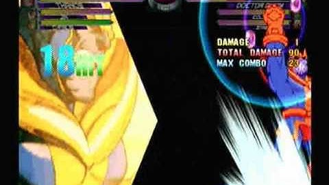 MvC2: Jin/Thanos Tag 100% Combo (Cyclone throws into Power Ball)