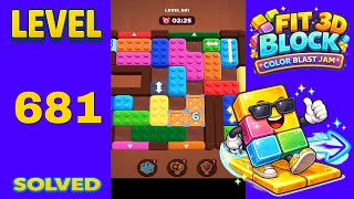 Fit Block 3D – Level 681 | Walkthrough Fast & Clean Solution screenshot 5