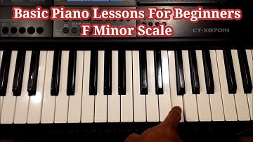 F Minor Scale Theory, Concept Formation, Basic Piano Lesson For Beginners