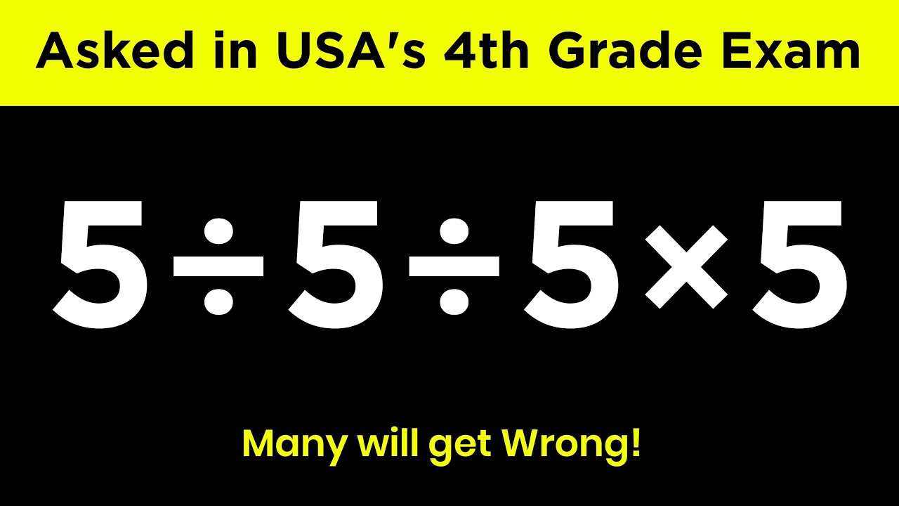 Can You Solve This Simple Math Problem? - YouTube