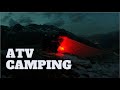 Solo atv camping overnight in a hailstorm 12